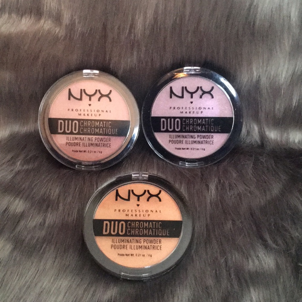 Set of 3 NYX DuoChromatic Highlighters